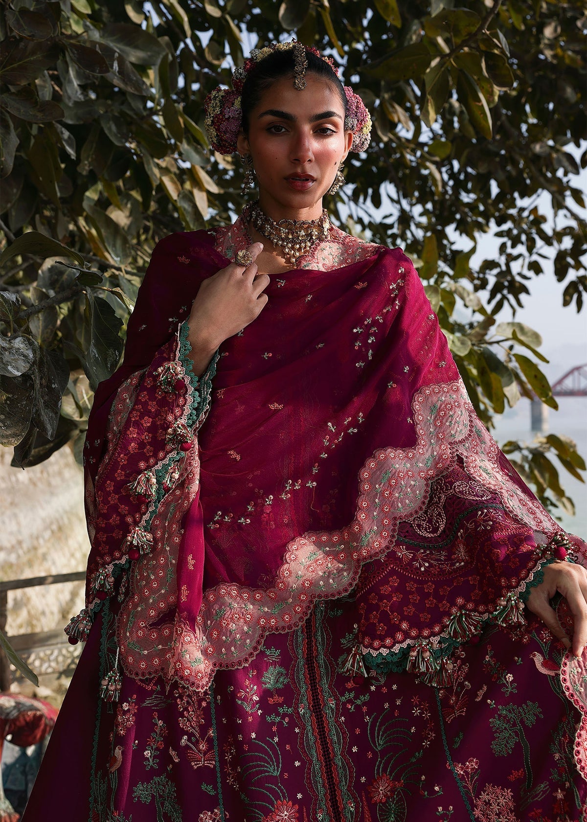 Hussain Rehar | Kalabagh Luxury Lawn 26 | Anjas by Hussain Rehar - Designer Dress  - Type : Ladies Clothes - Available at Libayah - 100% Original 