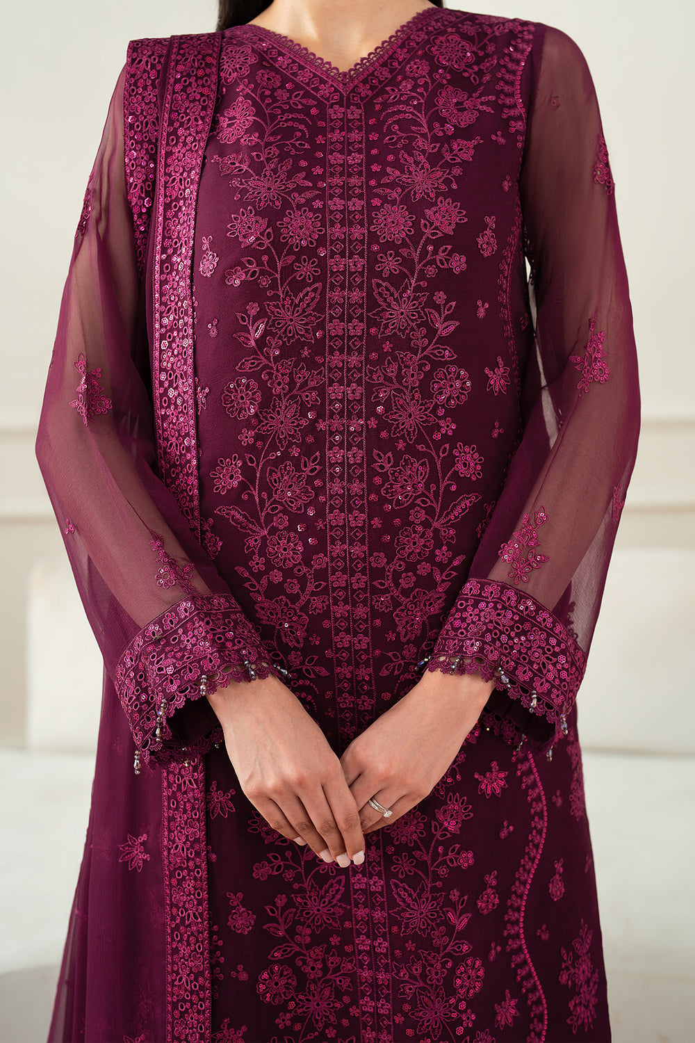 Farasha | Essence Formals 25 | Regal Violet by Farasha - Designer Dress  - Type : Ladies Clothes - Available at Libayah - 100% Original 