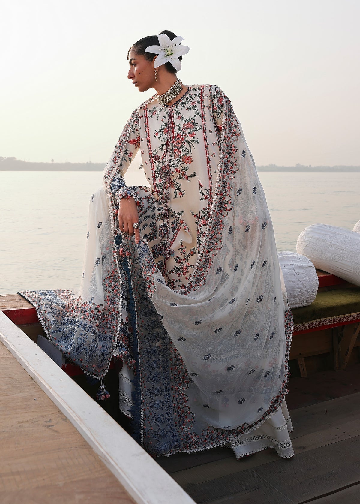 Hussain Rehar | Kalabagh Luxury Lawn 26 | Yuki by Hussain Rehar - Designer Dress  - Type : Ladies Clothes - Available at Libayah - 100% Original 