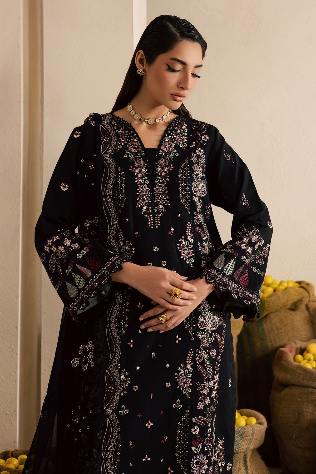 Nureh | Karandi Collection | NE-221 by Nureh - Designer Dress  - Type : Ladies Clothes - Available at Libayah - 100% Original 