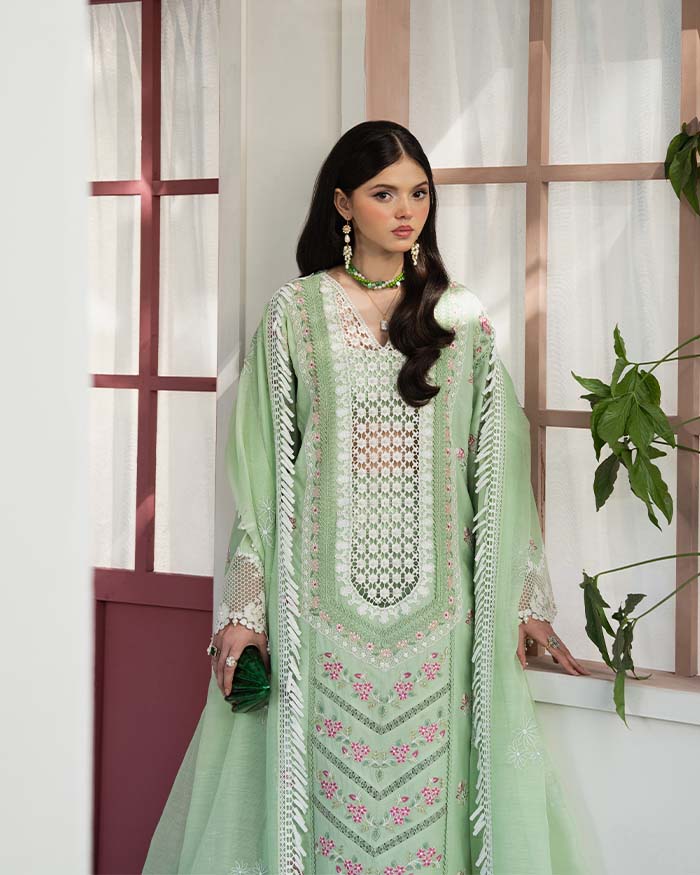 Zevk | Flora Festive Lawn | ROSEMARY by Zevk - Designer Dress - Type: Ladies Clothes - Available at Libayah - 100% Original