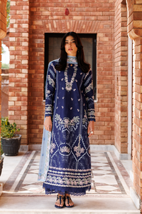 Emaan Adeel | Mirabelle Festive Luxury Lawn | PETAL POSH by Emaan Adeel - Designer Dress  - Type : Ladies Clothes - Available at Libayah - 100% Original 