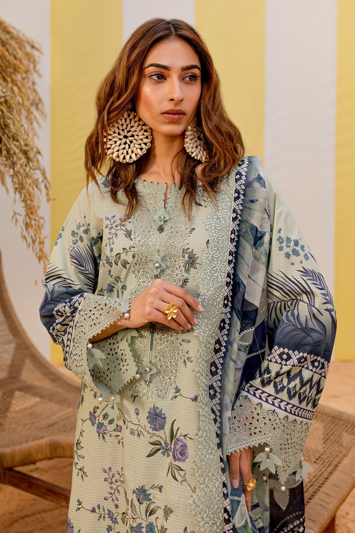 Nureh | Gardenia Lawn 25 | NSG-183 by Nureh - Designer Dress - Type: Ladies Clothes - Available at Libayah - 100% Original