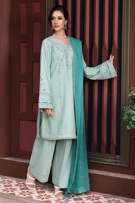 Naqshi | Nuri Khaddar Velvet Marina | Salsabeel by Naqshi - Designer Dress  - Type : Ladies Clothes - Available at Libayah - 100% Original 