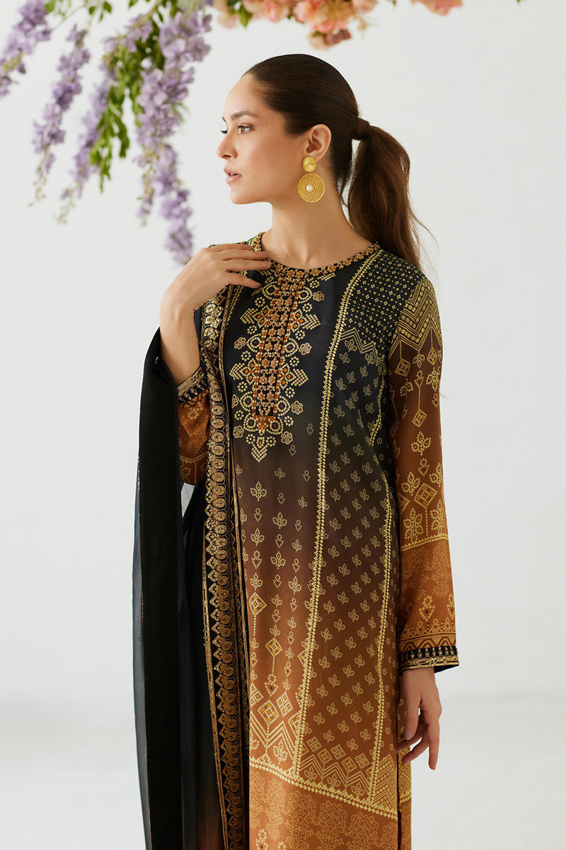 Mina Hasan | Signature Pret | Ombre Chunri - by Libayah - Registered Vendor of : Mina Hasan - 100% Original Designer Dress