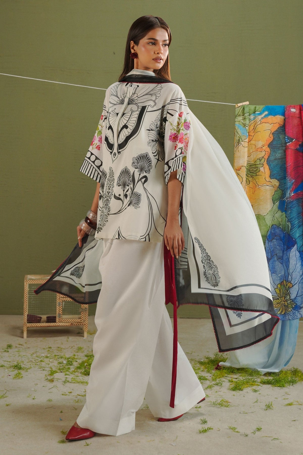Zara Shahjahan | Coco Prints 26 | Raya-10A - Designer Dress - Type : Ladies Clothes - Available at Libayah - 100% Original
