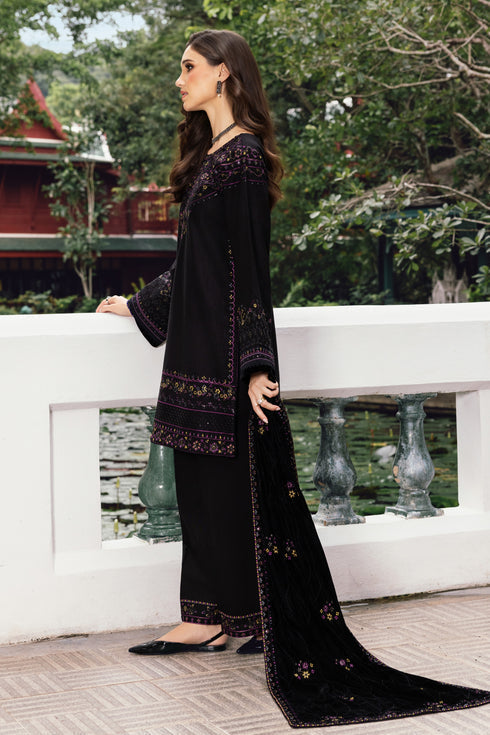 Naqshi | Nuri Khaddar Velvet Marina | Nisma by Naqshi - Designer Dress  - Type : Ladies Clothes - Available at Libayah - 100% Original 