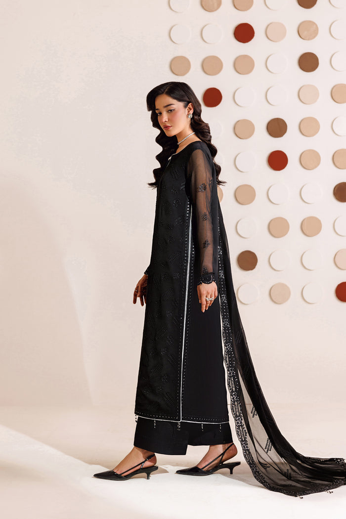 Farasha | Chiffon Threads 26 | Charcoal Whisper by Farasha - Designer Dress  - Type : Ladies Clothes - Available at Libayah - 100% Original 