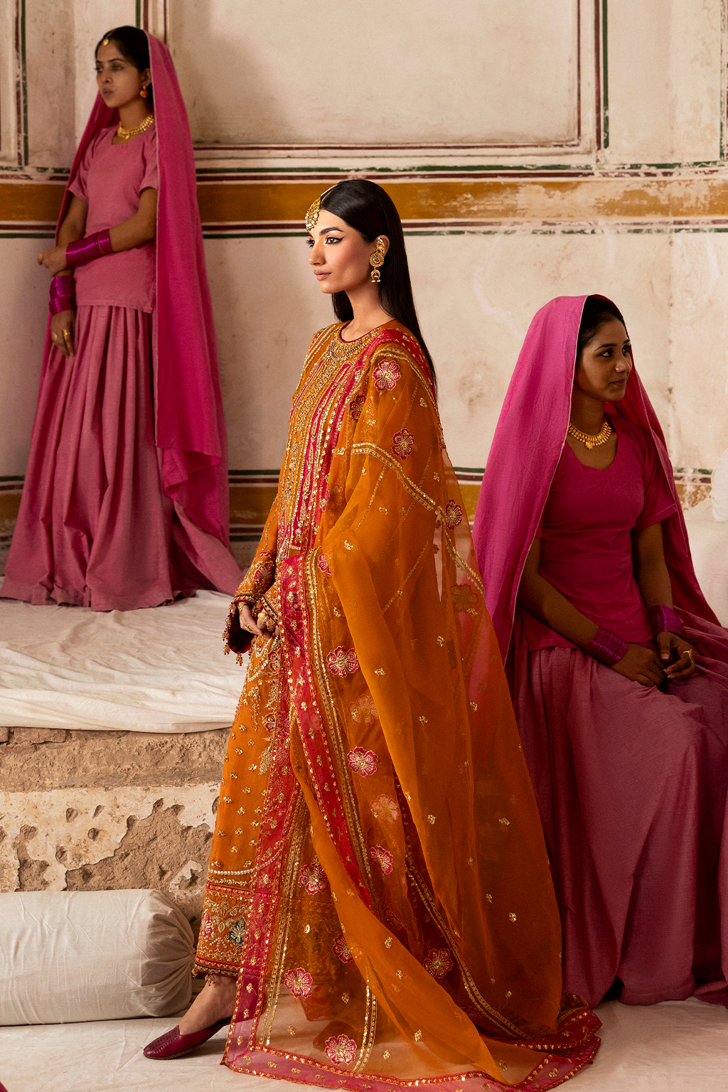 Emaan Adeel | The Empress Wedding Formals | SOLMIRA by Emaan AdeelEMPLOYEES - Designer Dress  - Type : Ladies Clothes - Available at Libayah - 100% Original 