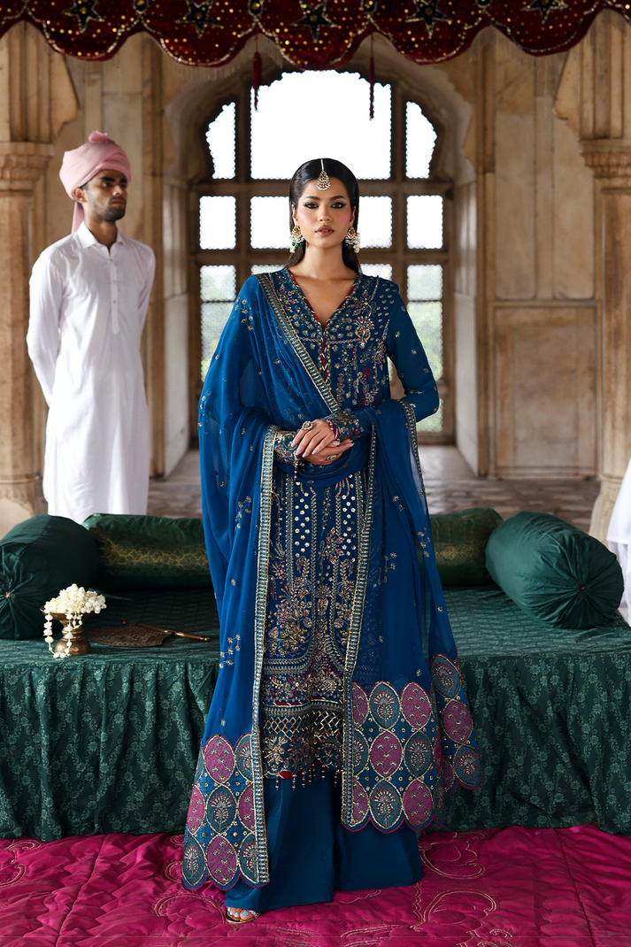 Emaan Adeel | Romansiyyah Luxury Formals | ZARQ by Emaan Adeel - Designer Dress  - Type : Ladies Clothes - Available at Libayah - 100% Original 