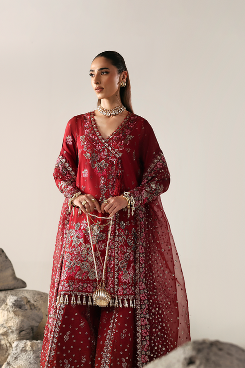 Emaan Adeel | Serein Luxe Silk | SERENITY BLOOM by Emaan Adeel - Designer Dress  - Type : Ladies Clothes - Available at Libayah - 100% Original 