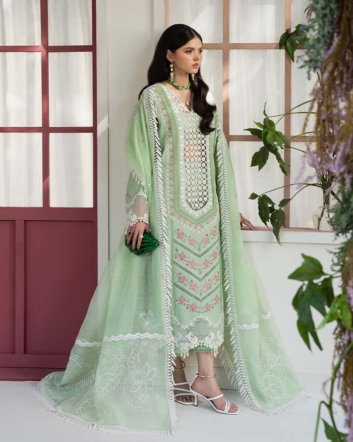 Zevk | Flora Festive Lawn | ROSEMARY by Zevk - Designer Dress - Type: Ladies Clothes - Available at Libayah - 100% Original