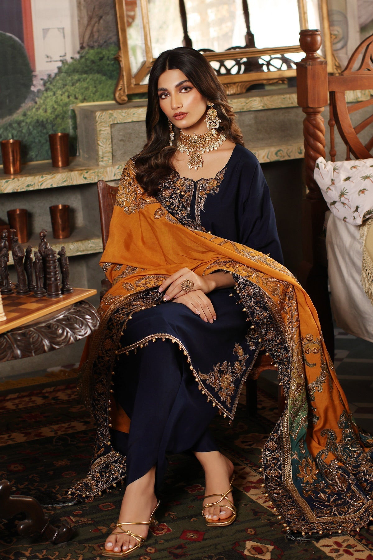 Mina Kashif | Luxury Pret | MKF23-17 by Mina Kashif - Designer Dress - Type: Formal - Available at Libayah - 100% Original