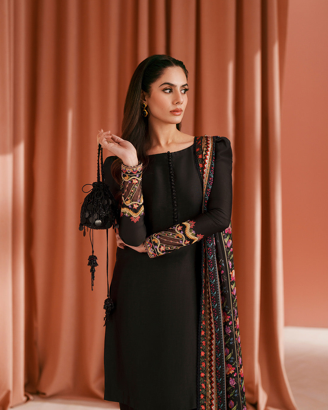 Faiza Saqlain | Roim Silk Edit | Lulia by Faiza Saqlain - Designer Dress  - Type : Luxury Dress - Available at Libayah - 100% Original 