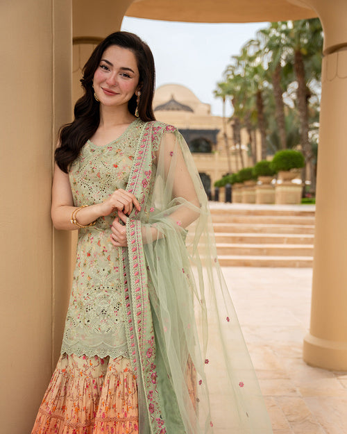 Faiza Saqlain | AYA - Unstitched Luxury Lawn '26 | Eldira by Faiza Saqlain - Designer Dress  - Type : Ladies Clothes - Available at Libayah - 100% Original 