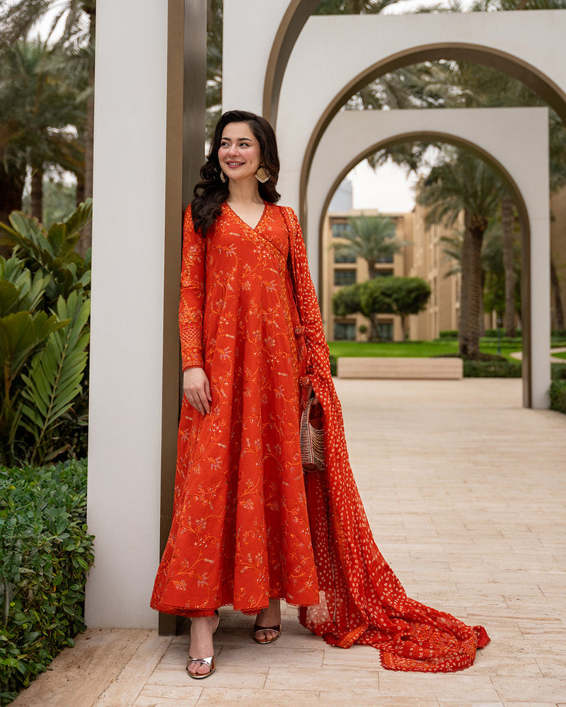 Faiza Saqlain | AYA - Unstitched Luxury Lawn '26 | Denisa by Faiza Saqlain - Designer Dress  - Type : Ladies Clothes - Available at Libayah - 100% Original 