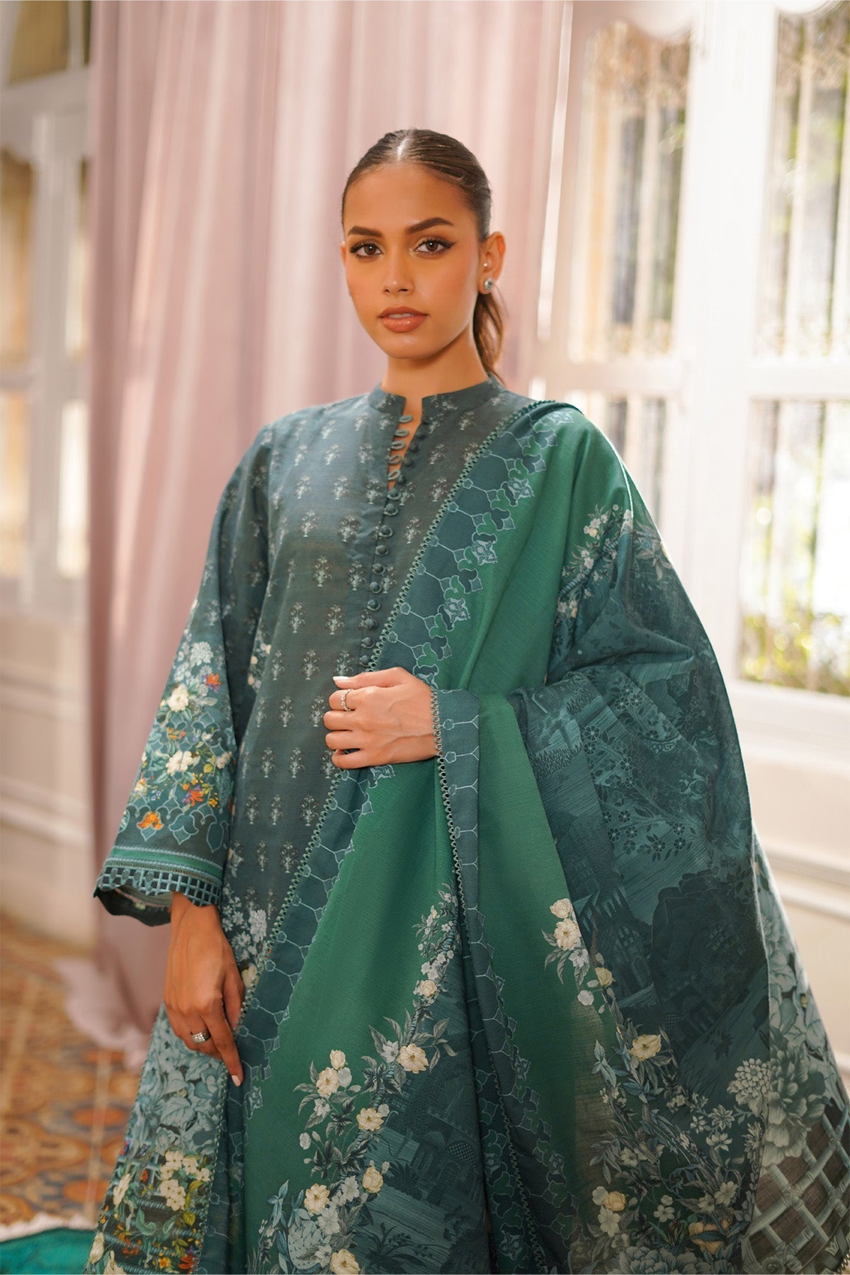 Sahar | Autumn Winter 2024 | Green Elixir by Sahar - Designer Dress - Type: Ladies Clothes - Available at Libayah - 100% Original