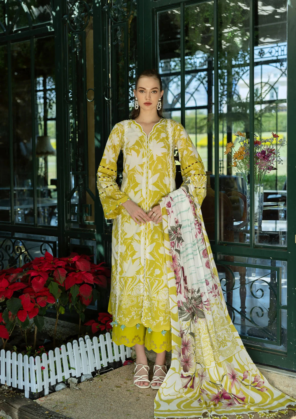 Elaf Premium | Prints Collection 25 | EPE-08B SAFFRON by Elaf Premium - Designer Dress - Type: Ladies Clothes - Available at Libayah - 100% Original