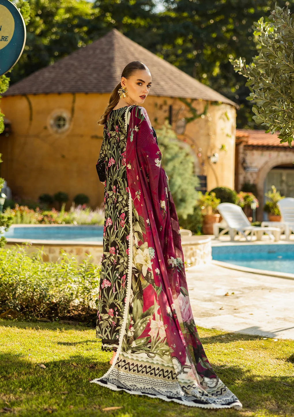 Elaf Premium | Print Chikankari 25 | ELK-08A VISTA by Elaf Premium - Designer Dress - Type: Ladies Clothes - Available at Libayah - 100% Original