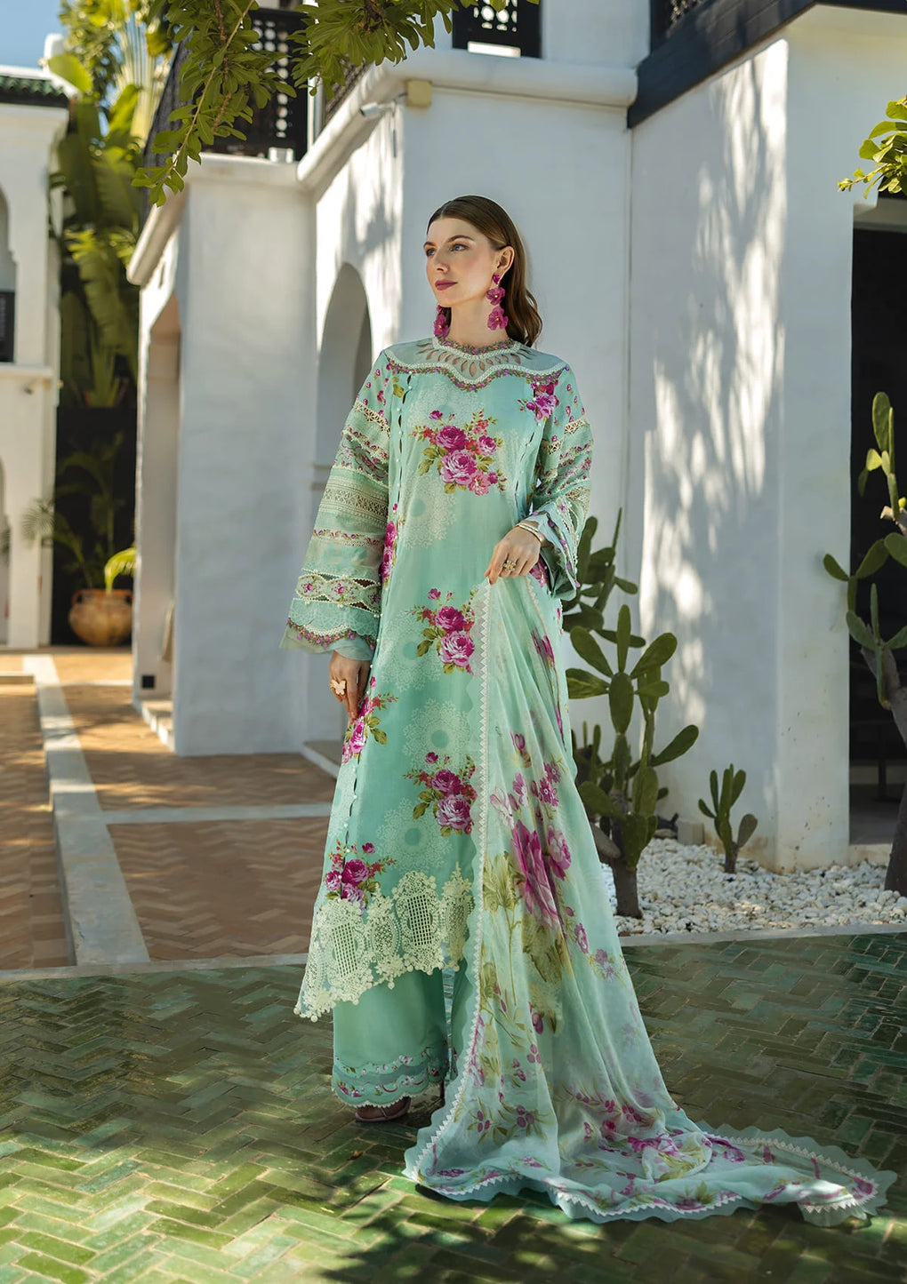 Elaf Premium | Signature 25 | ETS-03A TURQUOISE by Elaf Premium - Designer Dress - Type: Ladies Clothes - Available at Libayah - 100% Original