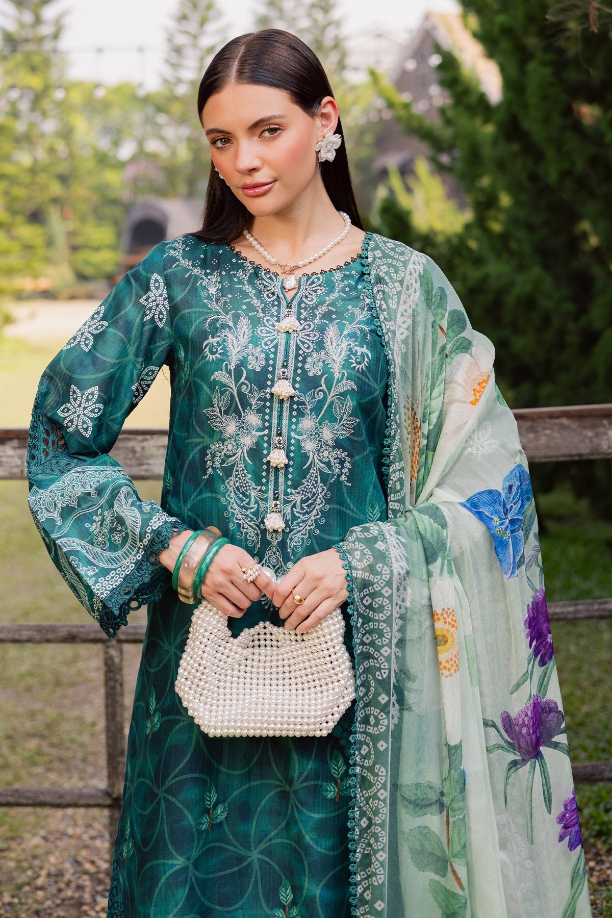 Nureh |  Gardenia Lawn 26 |NSG-210 by Nureh - Designer Dress  - Type : Ladies Clothes - Available at Libayah - 100% Original 