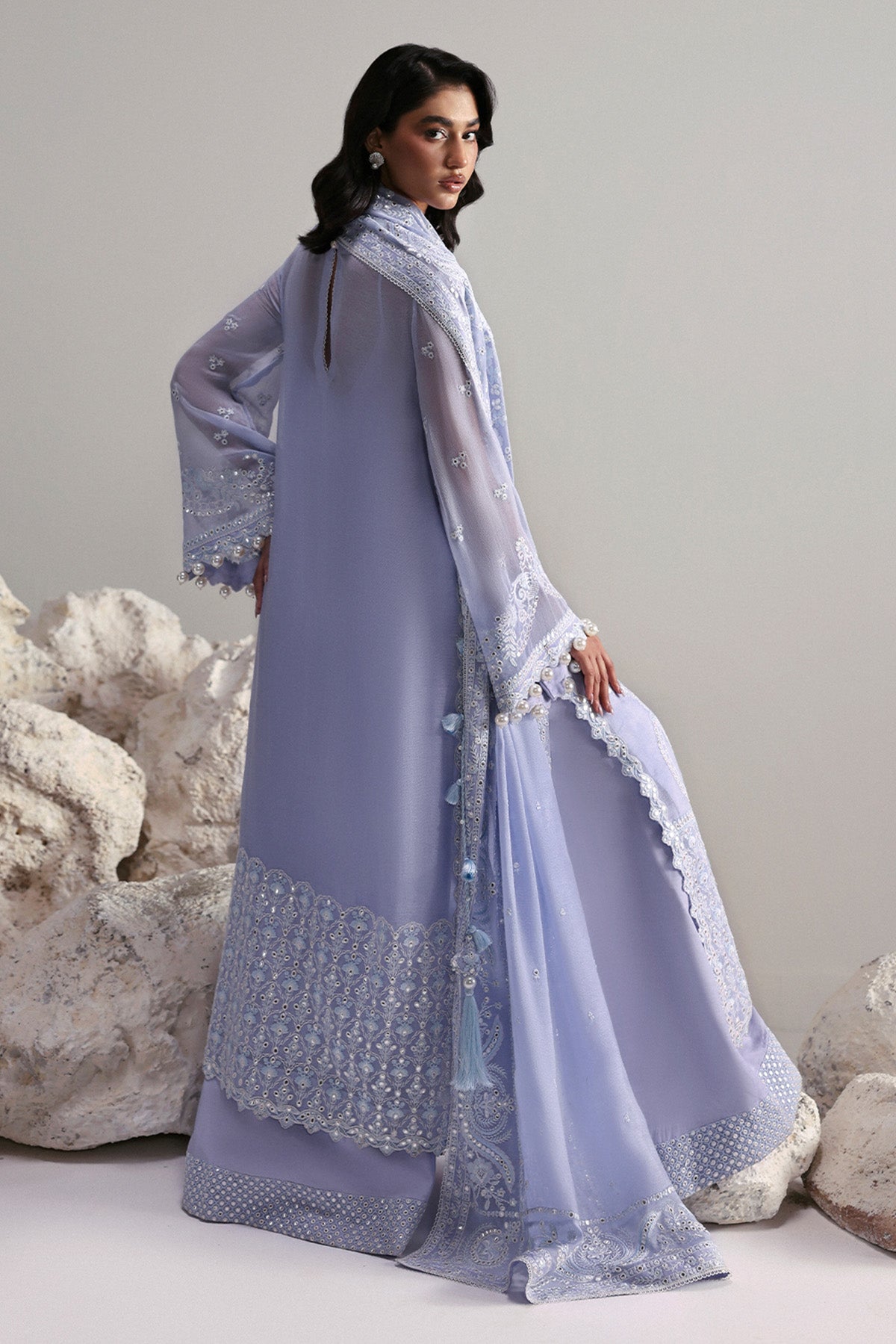 Afrozeh | Slate Ready to Wear | Vaelis by Afrozeh - Designer Dress  - Type : Ladies Clothes - Available at Libayah - 100% Original 