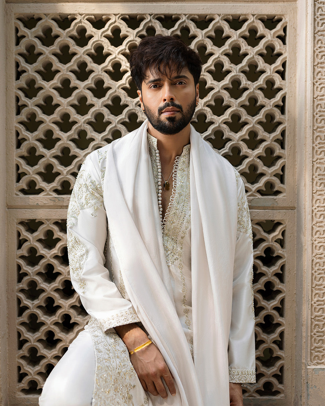 Pakistani Menswear | Faiza Saqlain | Bishr by Faiza Saqlain - Designer Dress - Type: MensWear - Available at Libayah - 100% Original