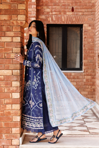 Emaan Adeel | Mirabelle Festive Luxury Lawn | PETAL POSH by Emaan Adeel - Designer Dress  - Type : Ladies Clothes - Available at Libayah - 100% Original 