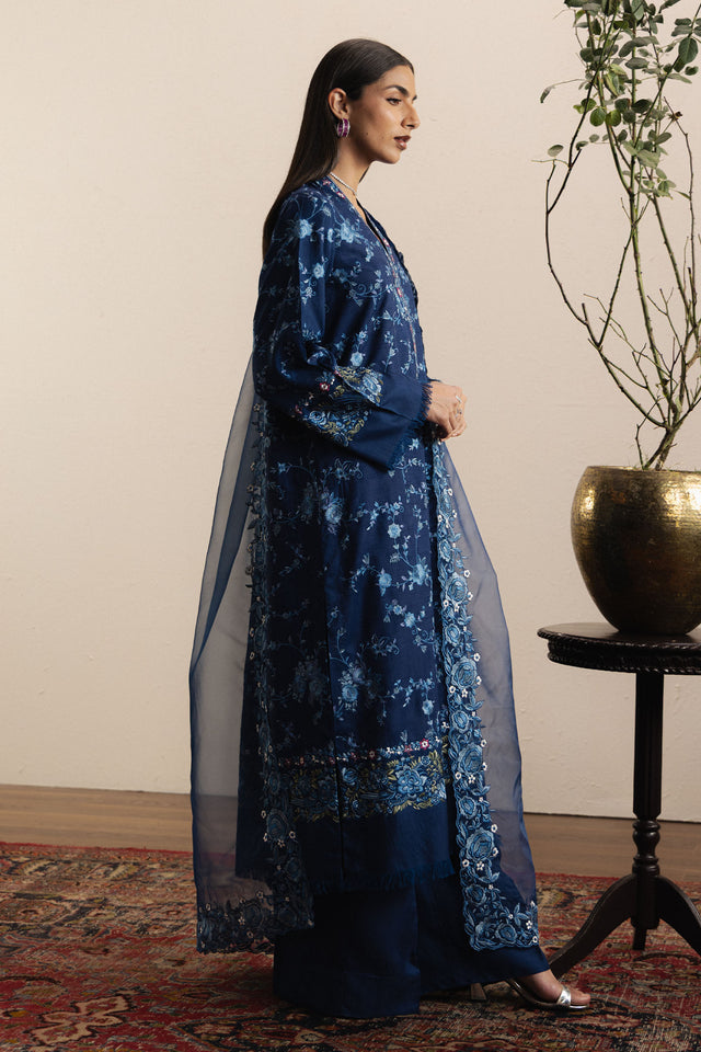 Zara Shahjahan | Festive 26 | Neelzar by Zara Shahjahan - Designer Dress  - Type : Ladies Clothes - Available at Libayah - 100% Original 