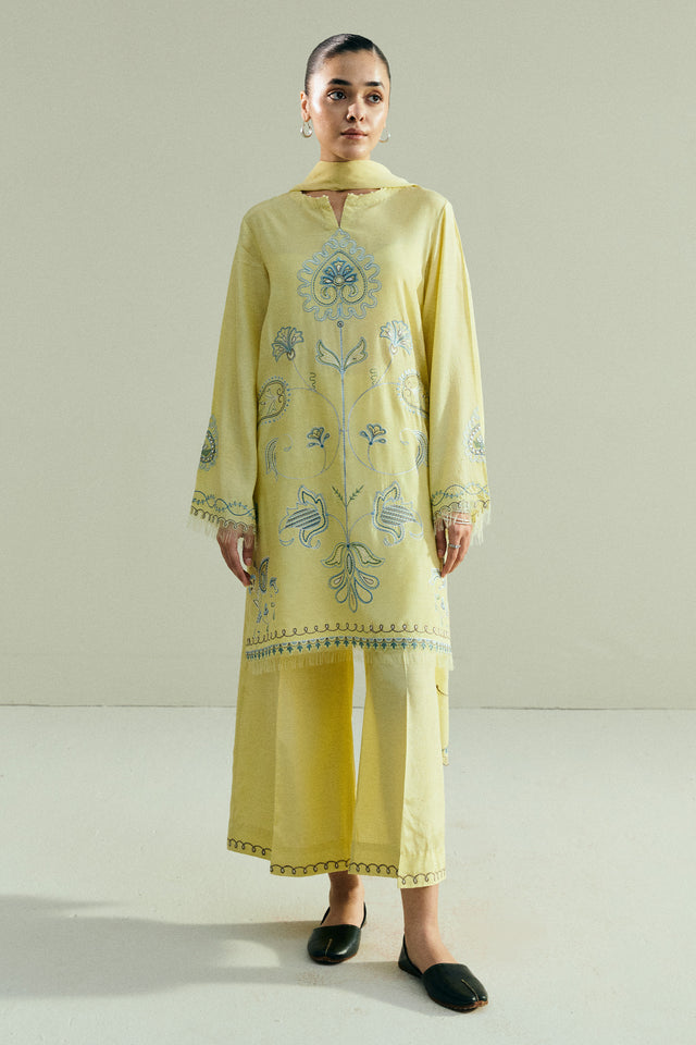 Zara Shahjahan | Pret 26 | CR25P0963A by Zara Shahjahan - Designer Dress  - Type : Ladies Clothes - Available at Libayah - 100% Original 