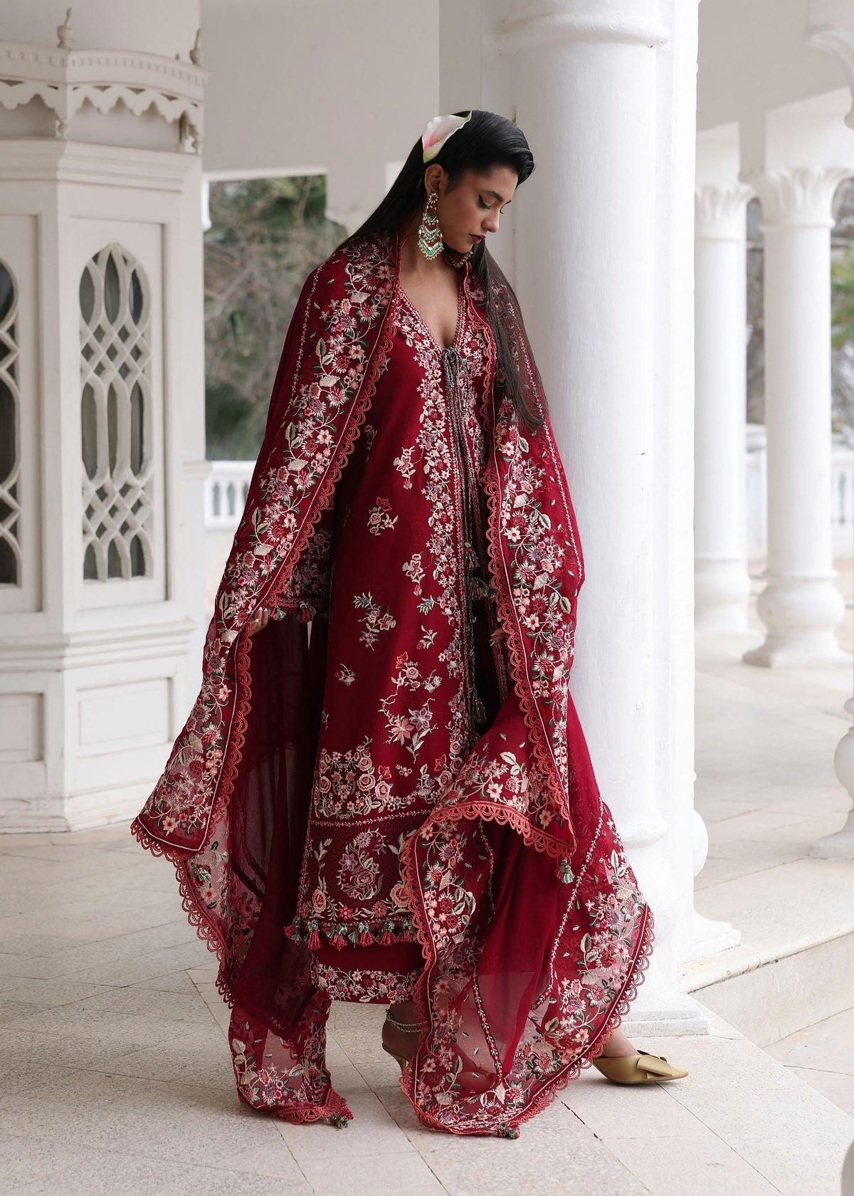 Hussain Rehar | Kalabagh Luxury Lawn 26 | Kastanaa by Hussain Rehar - Designer Dress  - Type : Ladies Clothes - Available at Libayah - 100% Original 