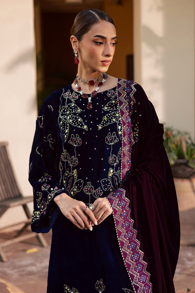 Nureh | Maya Velvet | NW-116 by Nureh - Designer Dress  - Type : Ladies Clothes - Available at Libayah - 100% Original 