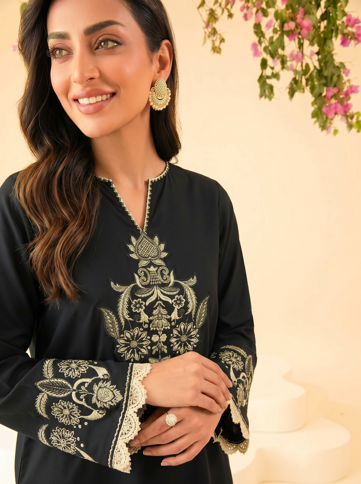 Faiza Faisal | FNF Cords Edit |BLACK ECLIPSE by Faiza Faisal - Designer Dress  - Type : Ladies Clothes - Available at Libayah - 100% Original 