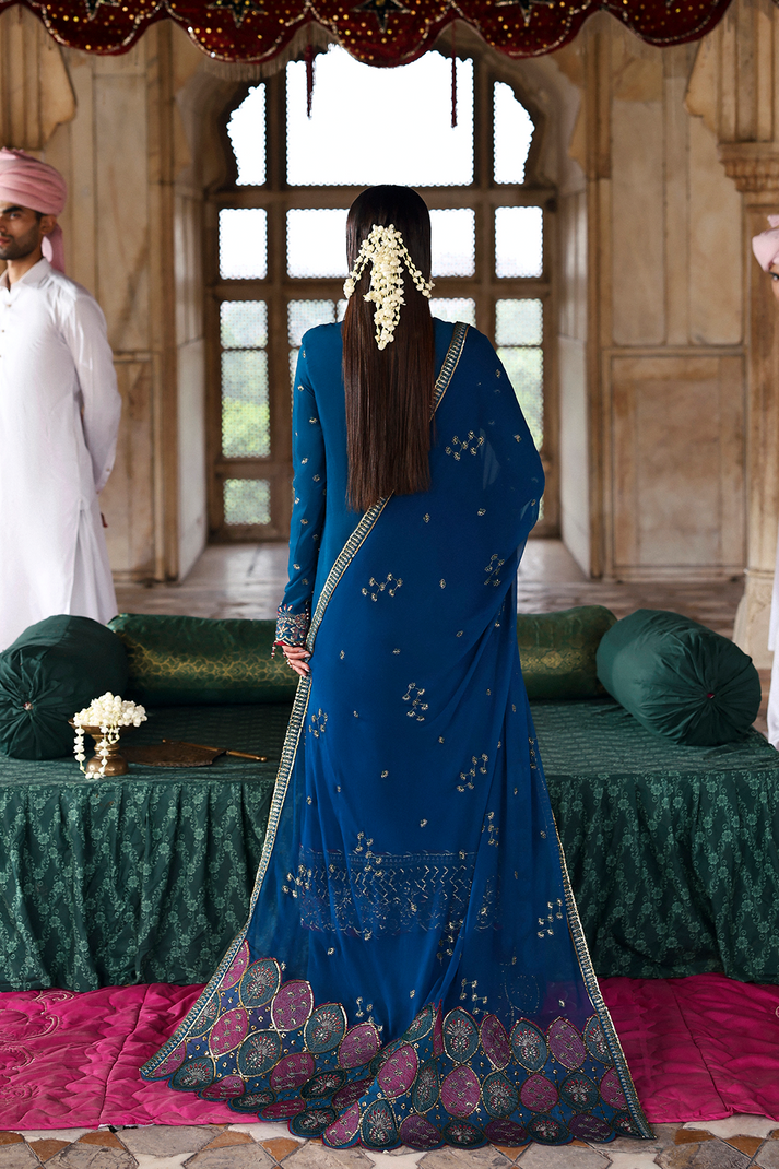 Emaan Adeel | Romansiyyah Luxury Formals | ZARQ by Emaan Adeel - Designer Dress  - Type : Ladies Clothes - Available at Libayah - 100% Original 