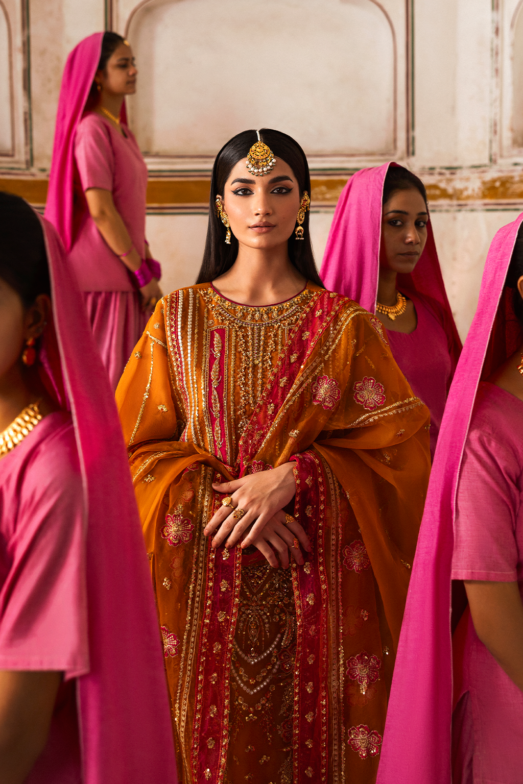 Emaan Adeel | The Empress Wedding Formals | SOLMIRA by Emaan AdeelEMPLOYEES - Designer Dress  - Type : Ladies Clothes - Available at Libayah - 100% Original 