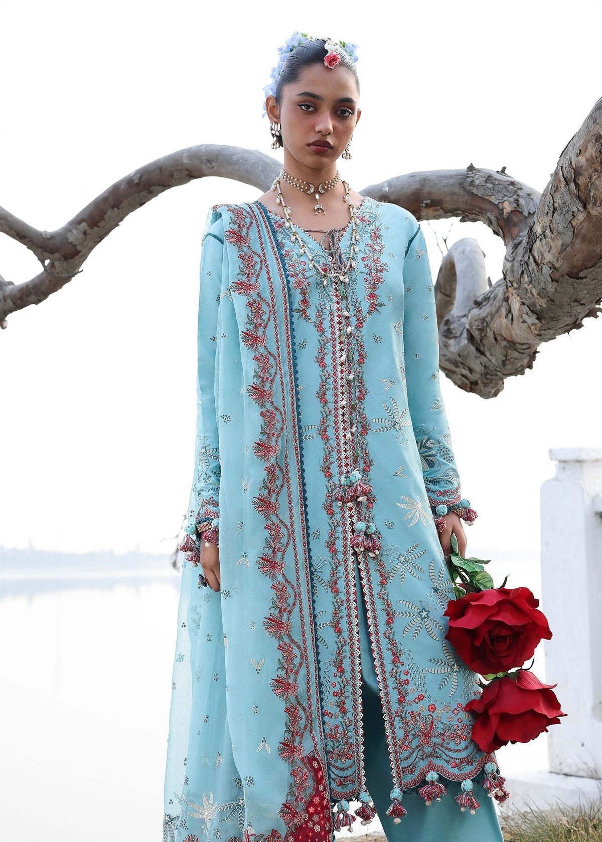 Hussain Rehar | Kalabagh Luxury Lawn 26 | Sepher by Hussain Rehar - Designer Dress  - Type : Ladies Clothes - Available at Libayah - 100% Original 