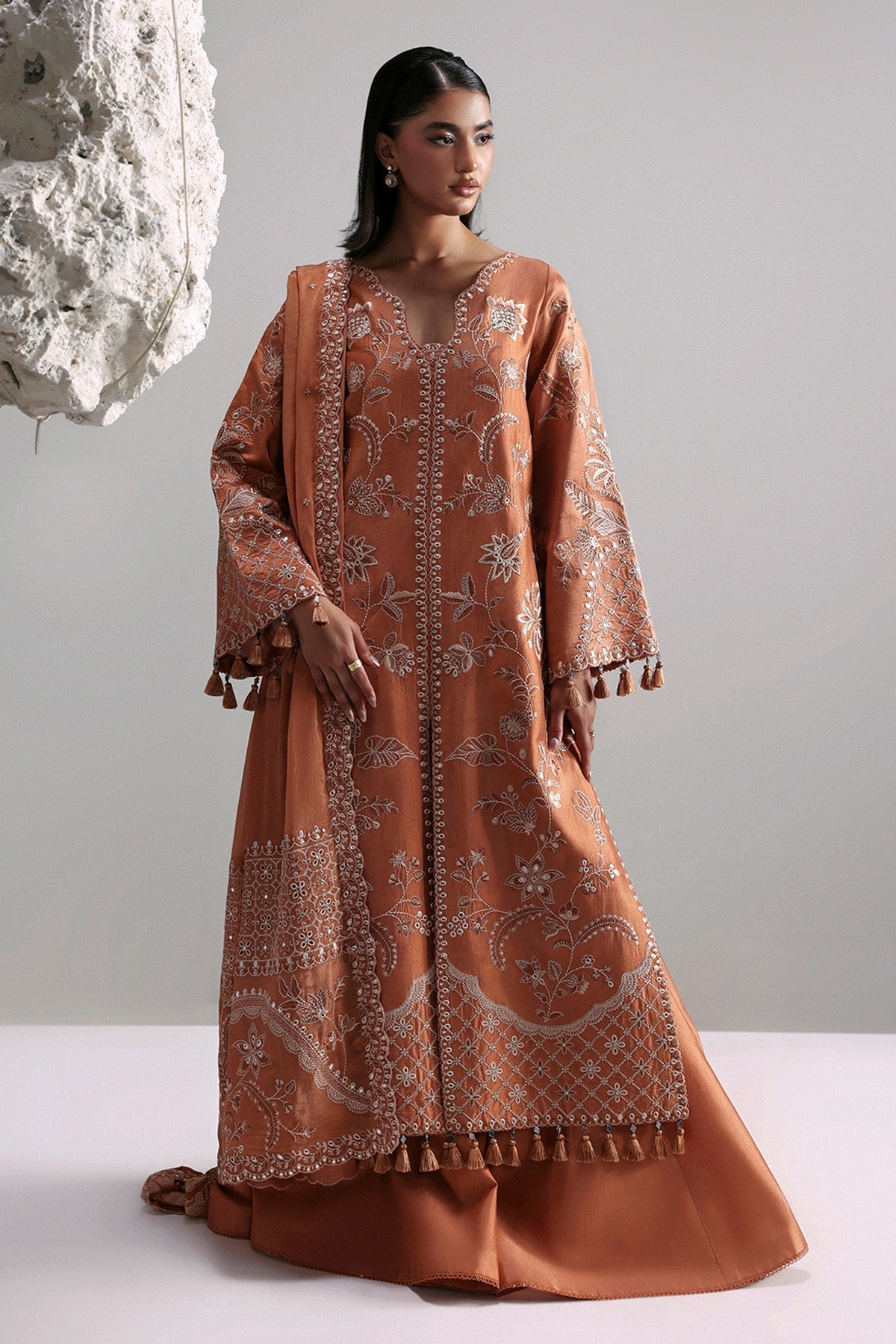 Afrozeh | Slate Ready to Wear | Anastaria by Afrozeh - Designer Dress  - Type : Ladies Clothes - Available at Libayah - 100% Original 