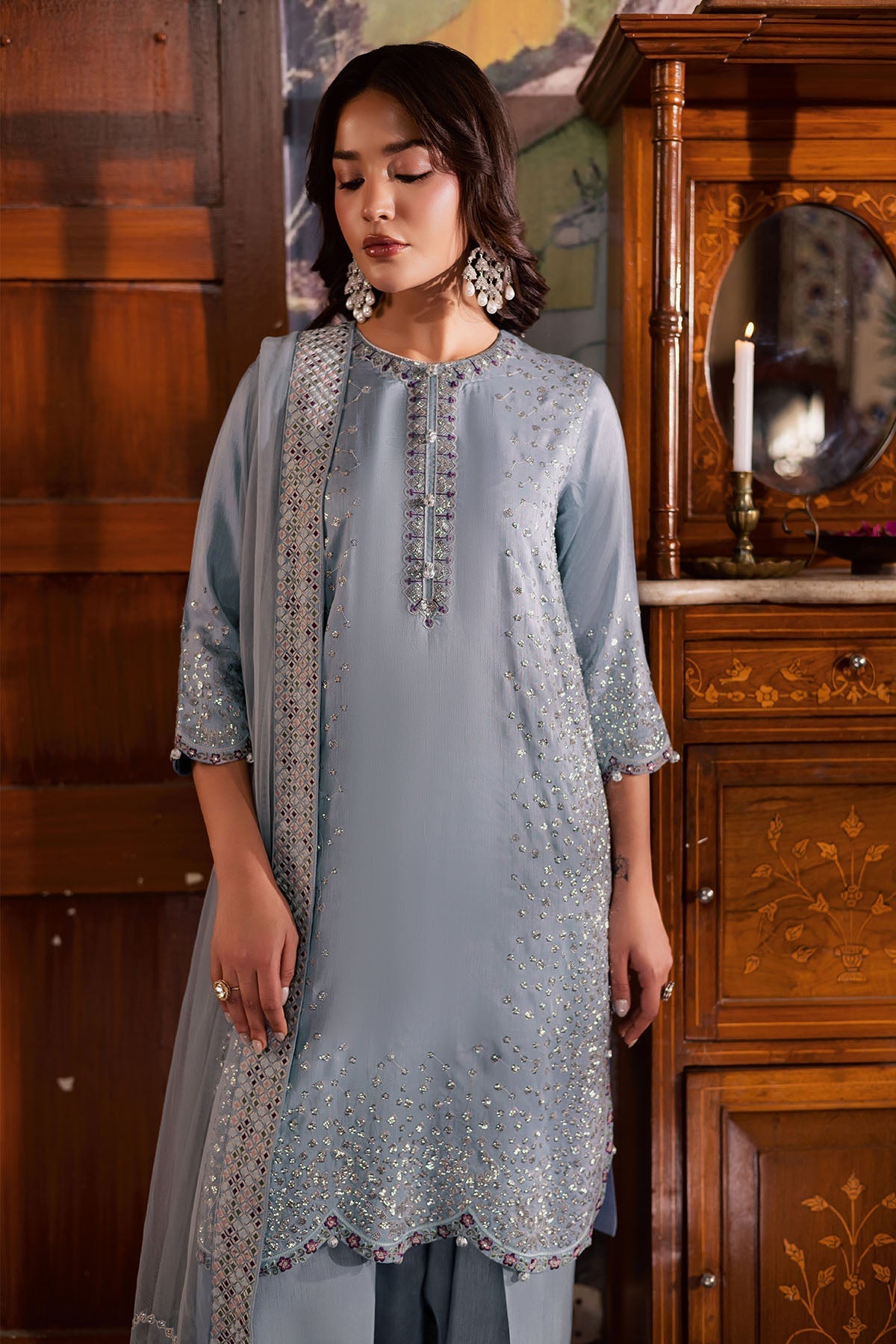 Nureh | Nur Mahal | NE-195 by Nureh - Designer Dress - Type : Ladies Clothes - Available at Libayah - 100% Original 