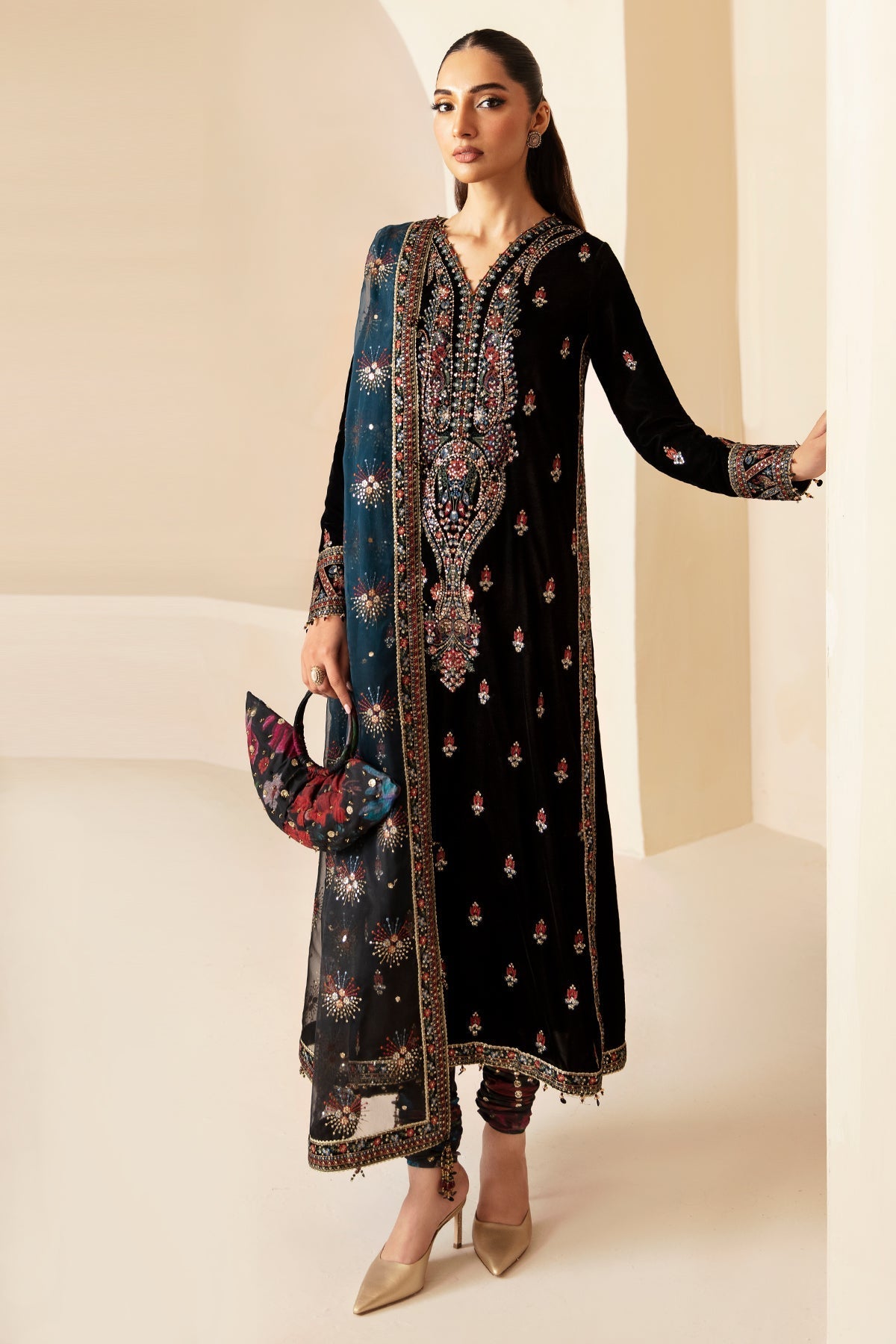 Jazmin | Velvet Edit 24 |  Velvet Formal VF-2028 by Jazmin - Designer Dress - Type: Formal - Available at Libayah - 100% Original