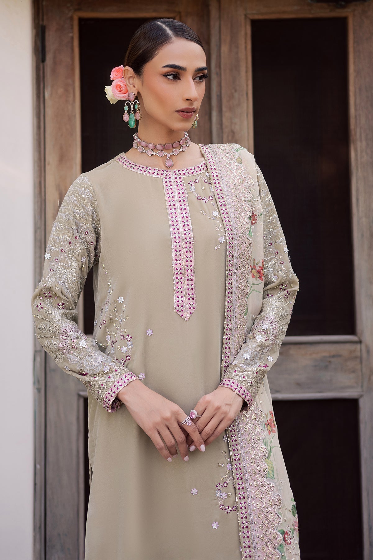 Nureh | Maya Velvet | NW-119 by Nureh - Designer Dress  - Type : Ladies Clothes - Available at Libayah - 100% Original 