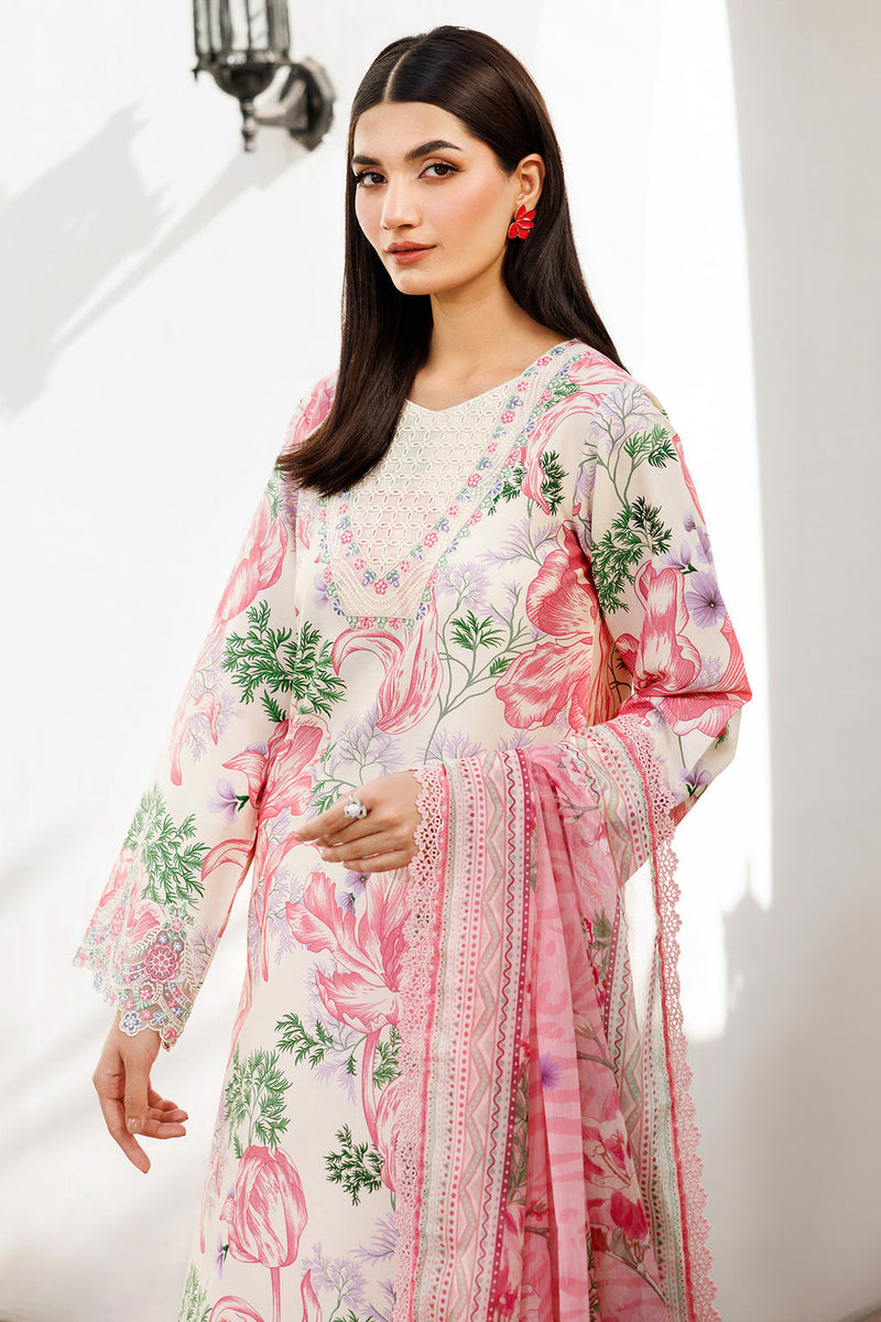 Farasha | Printed Essentials | Ivory Petal by Farasha - Designer Dress  - Type : Ladies Clothes - Available at Libayah - 100% Original 