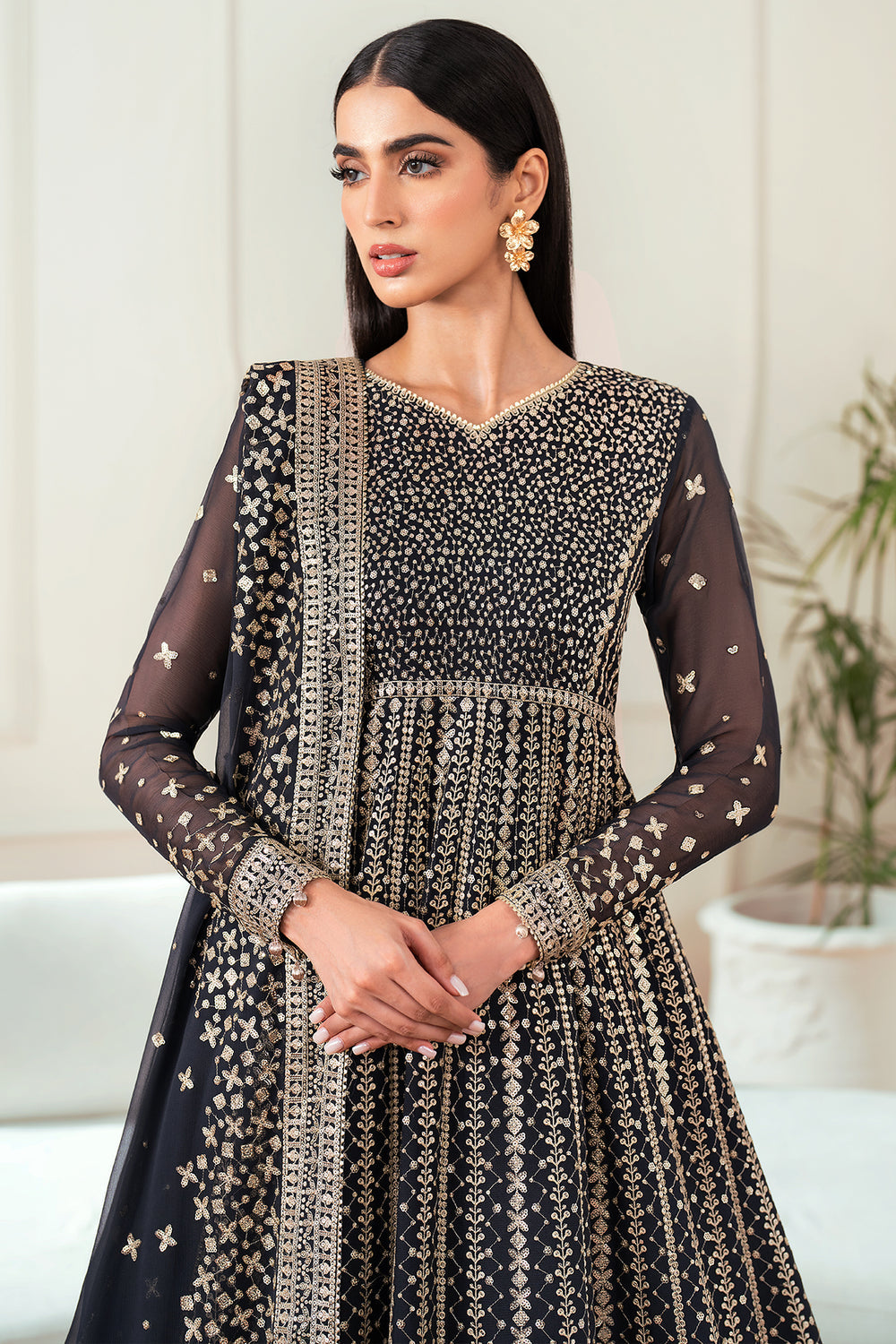 Farasha | Essence Formals 25 | Midnight Navy by Farasha - Designer Dress  - Type : Ladies Clothes - Available at Libayah - 100% Original 