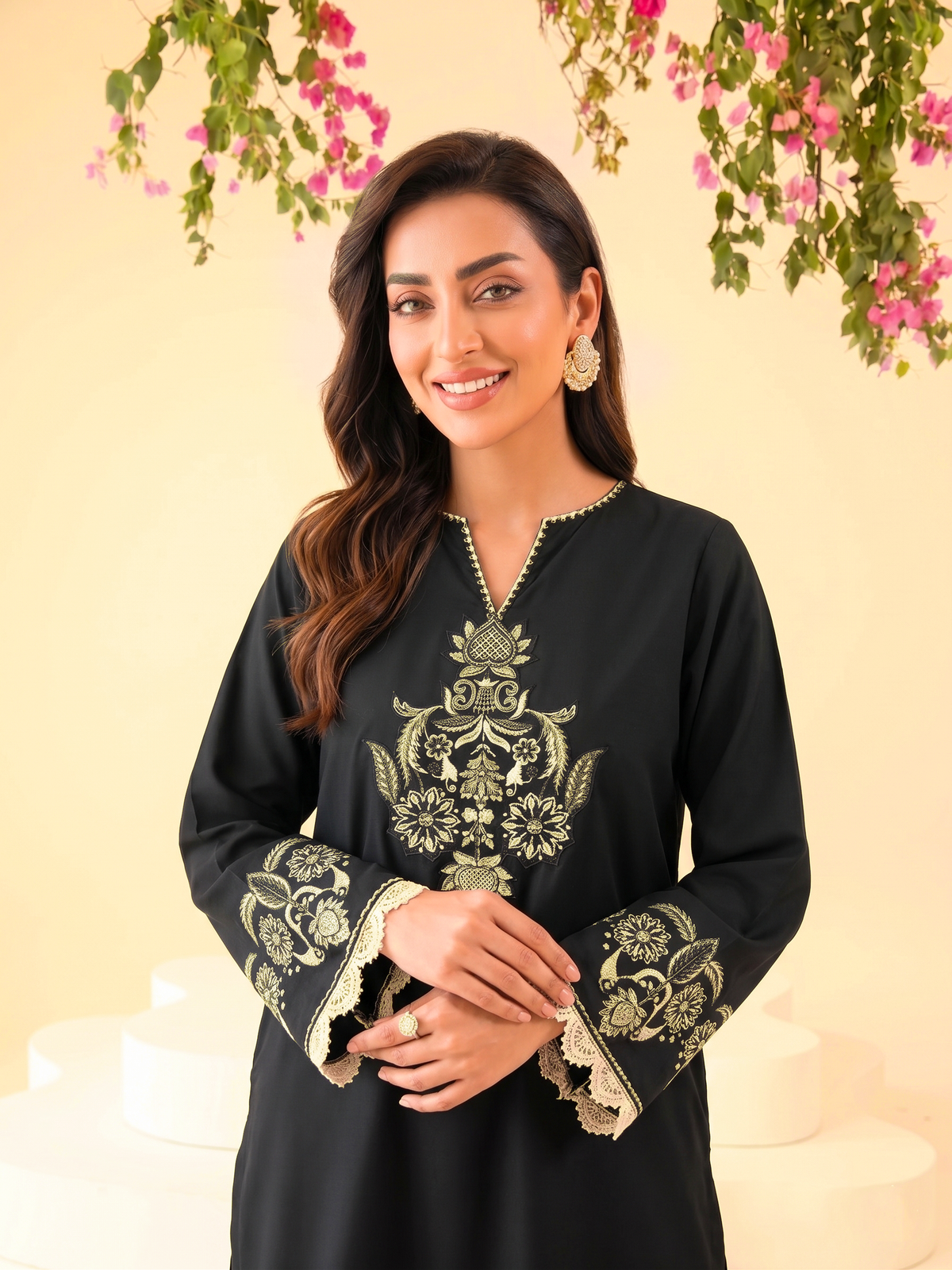 Faiza Faisal | FNF Cords Edit |BLACK ECLIPSE by Faiza Faisal - Designer Dress  - Type : Ladies Clothes - Available at Libayah - 100% Original 
