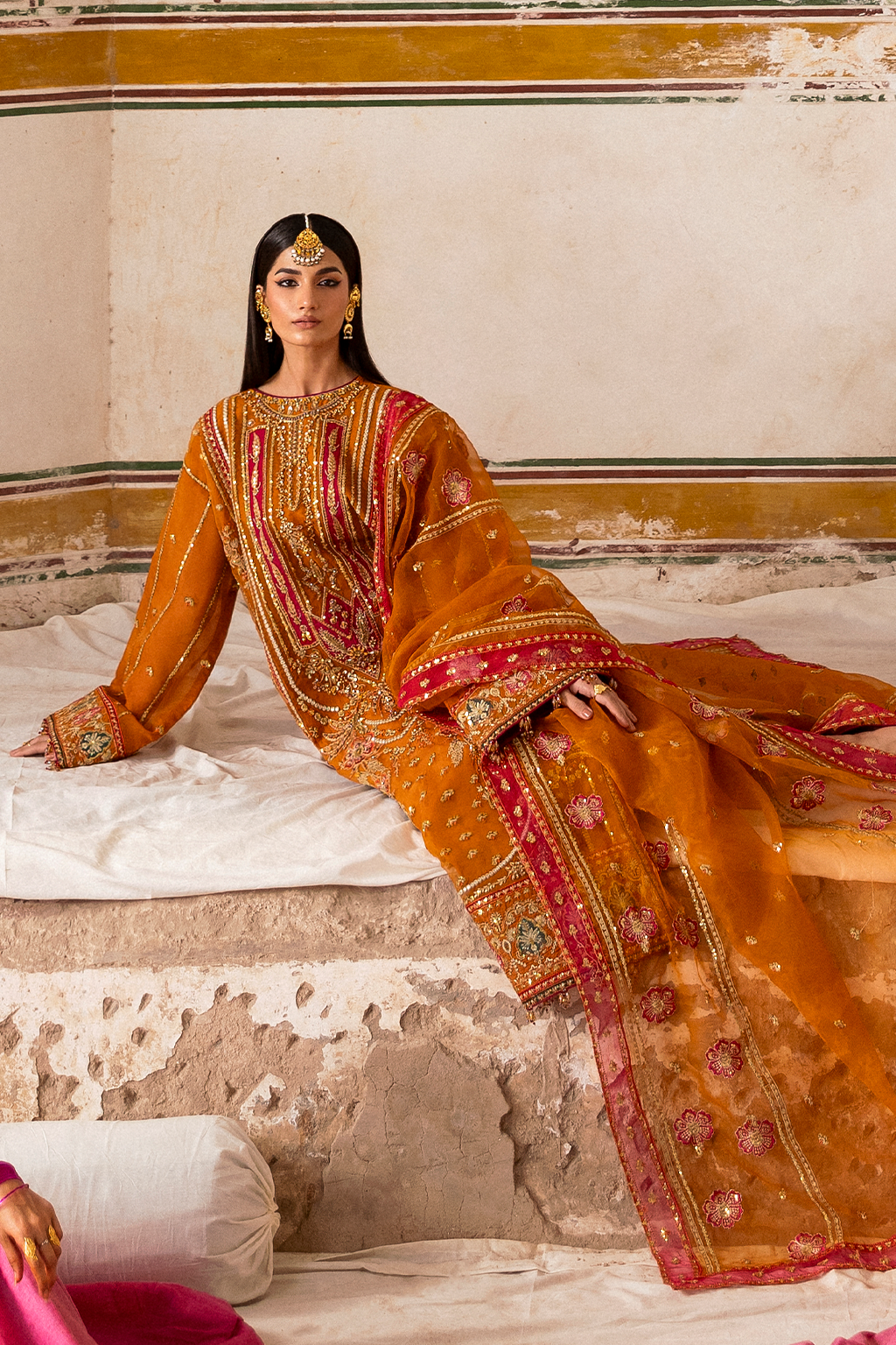 Emaan Adeel | The Empress Wedding Formals | SOLMIRA by Emaan AdeelEMPLOYEES - Designer Dress  - Type : Ladies Clothes - Available at Libayah - 100% Original 