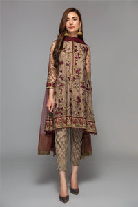 Baroque | Formals Collection | EMBROIDERED NET UF-14 by Baroque - Designer Dress  - Type : Ladies Clothes - Available at Libayah - 100% Original 