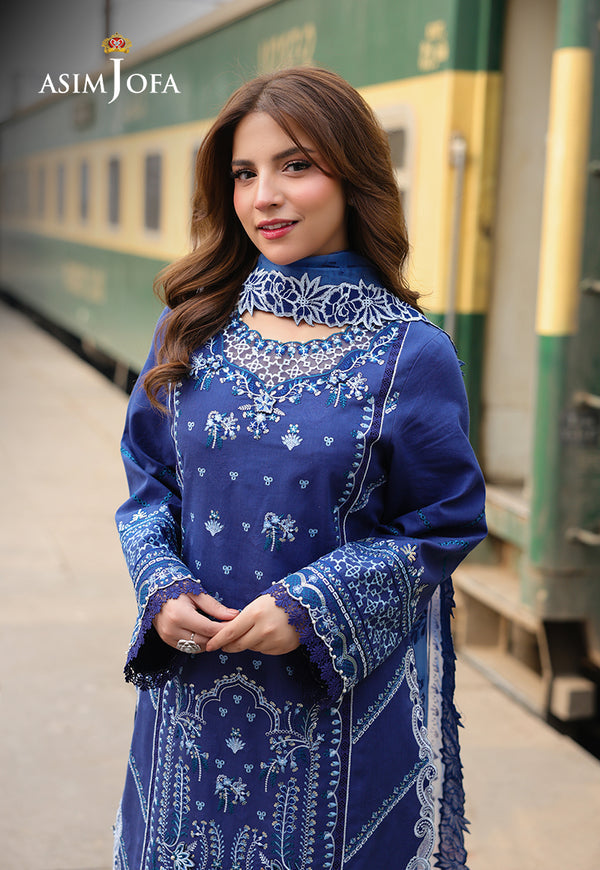 Asim Jofa | Summer Rhapsody | AJUBU-02 Embroidered Jacquard by Asim Jofa - Designer Dress  - Type : Ladies Clothes - Available at Libayah - 100% Original 
