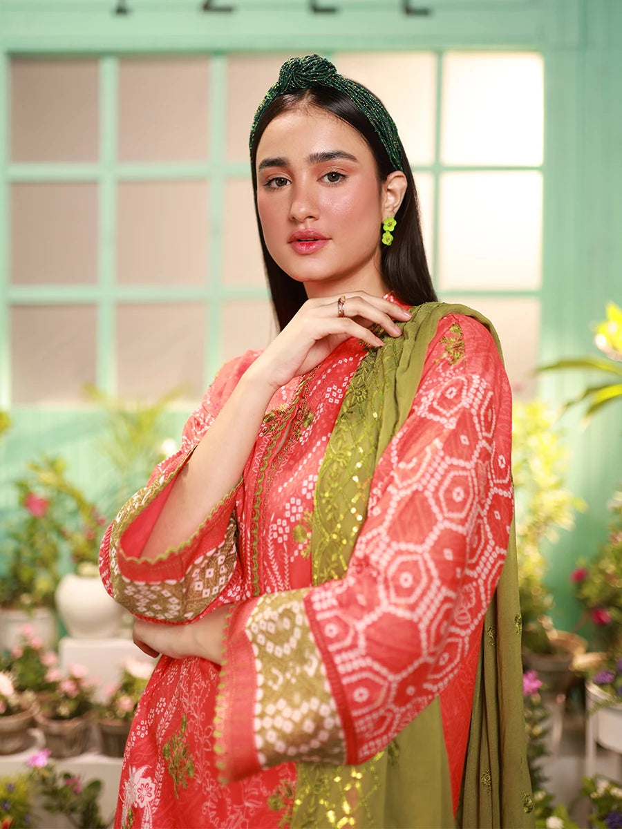 Salitex | Izel Lawn 24 | ORCHID - LUXURY LAWN EMBROIDERED SUIT by Salitex - Designer Dress - Type: Casuals - Available at Libayah - 100% Original