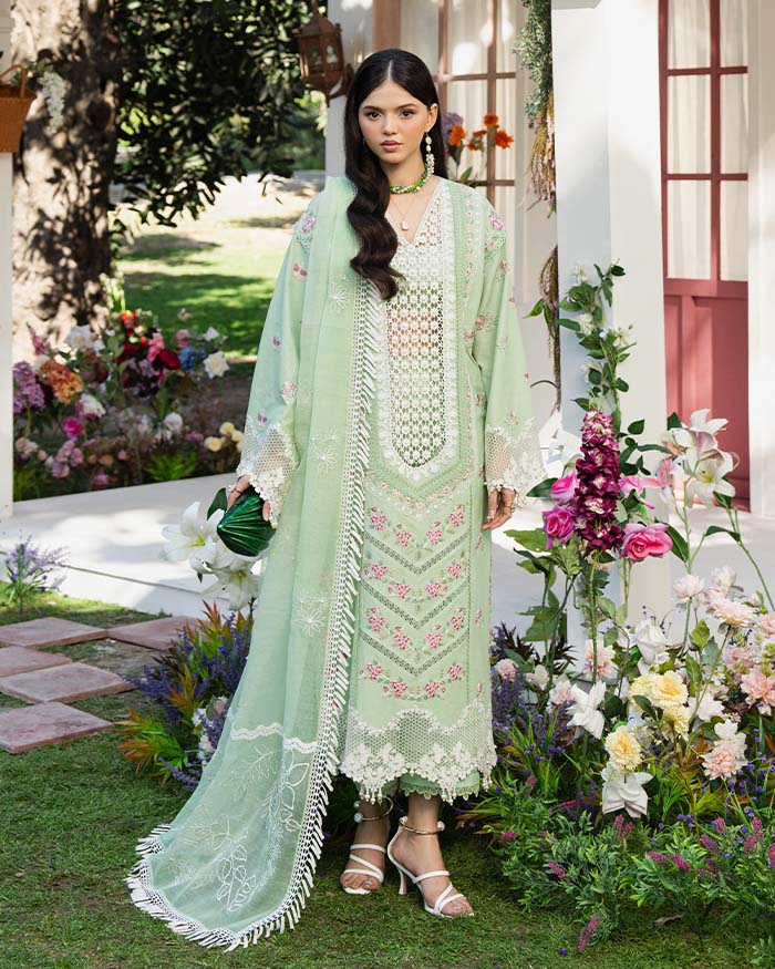 Zevk | Flora Festive Lawn | ROSEMARY by Zevk - Designer Dress - Type: Ladies Clothes - Available at Libayah - 100% Original