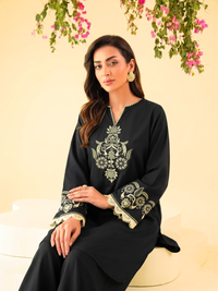 Faiza Faisal | FNF Cords Edit |BLACK ECLIPSE by Faiza Faisal - Designer Dress  - Type : Ladies Clothes - Available at Libayah - 100% Original 