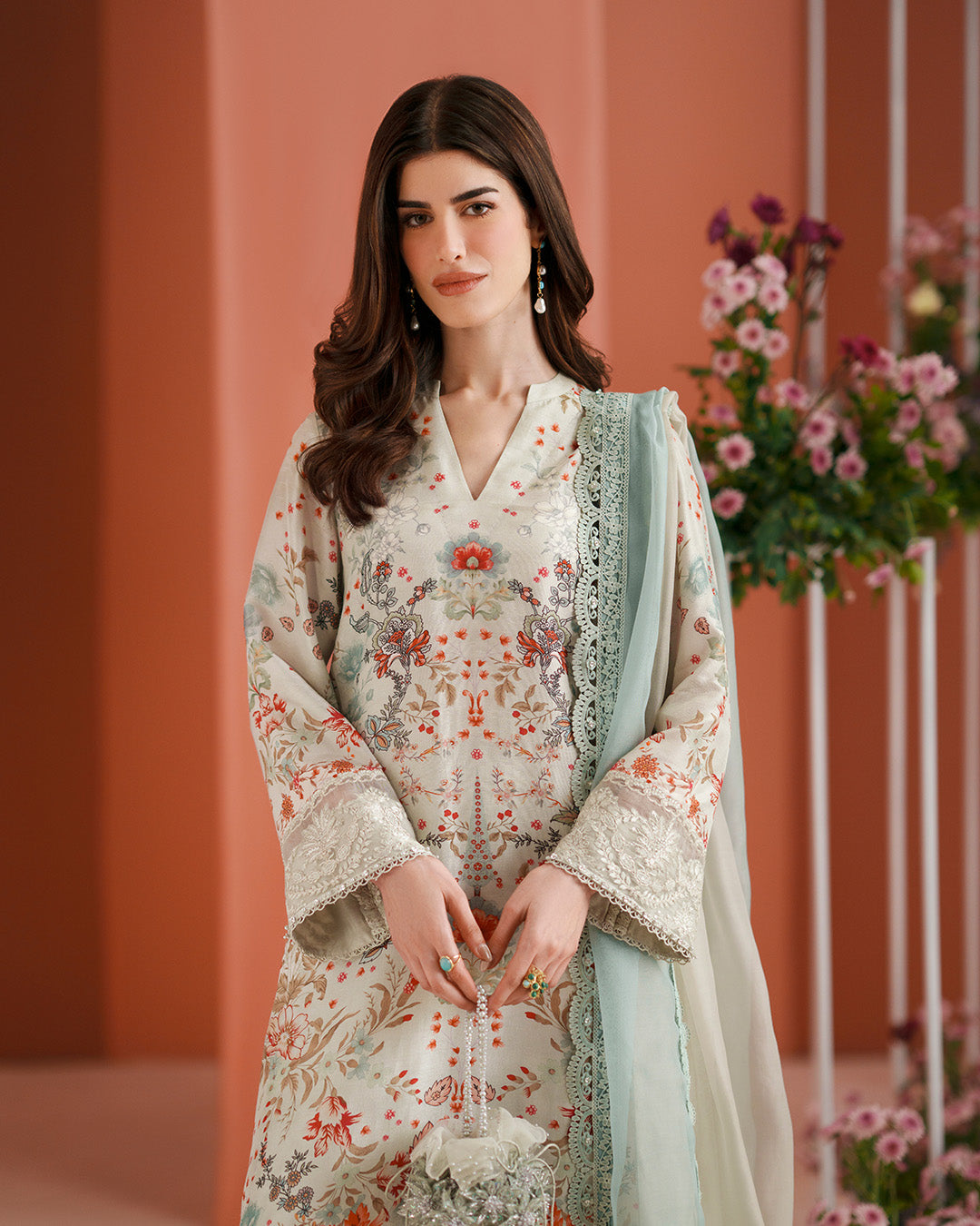 Faiza Saqlain | Roim Silk Edit | Tayma by Faiza Saqlain - Designer Dress  - Type : Luxury Dress - Available at Libayah - 100% Original 